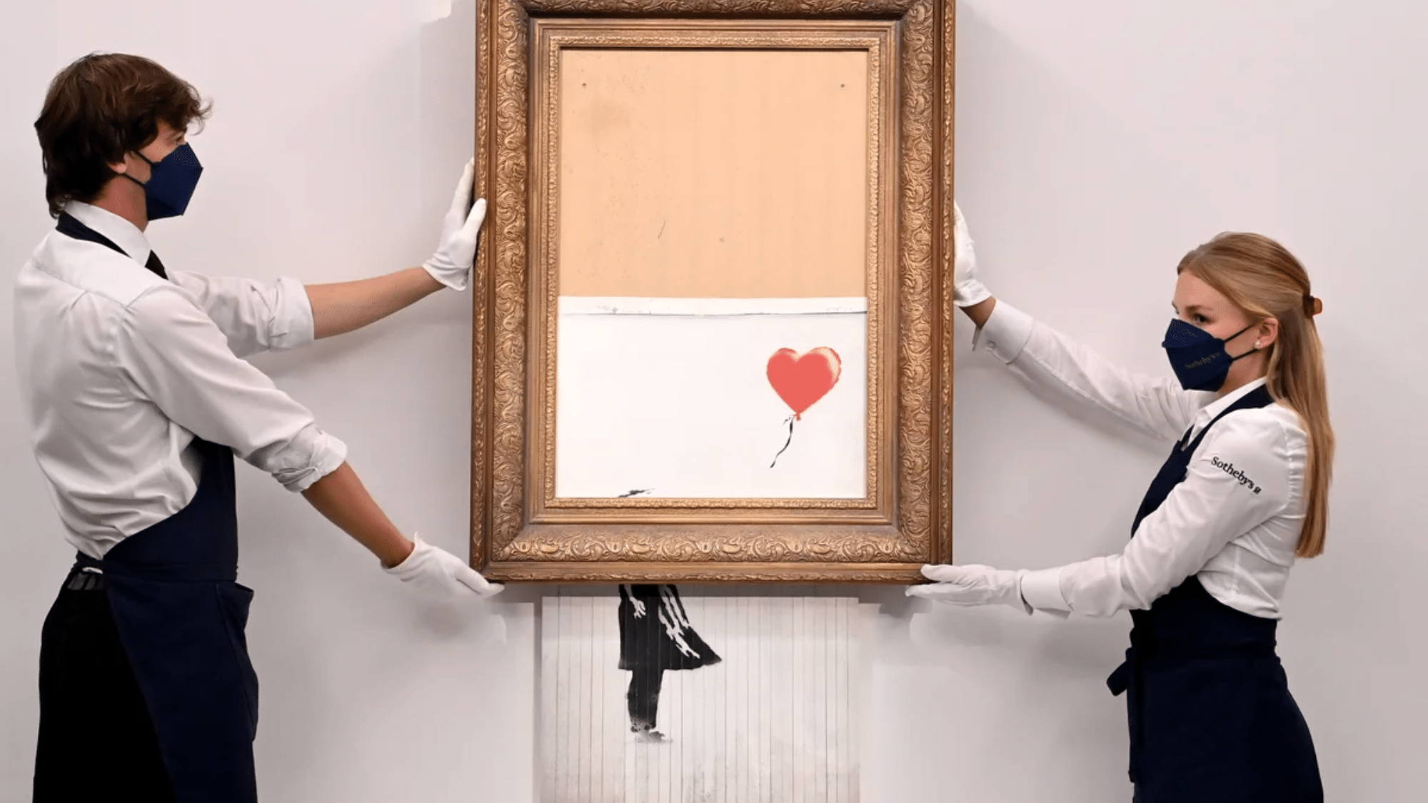 Banksy’s Shredded Girl with Balloon