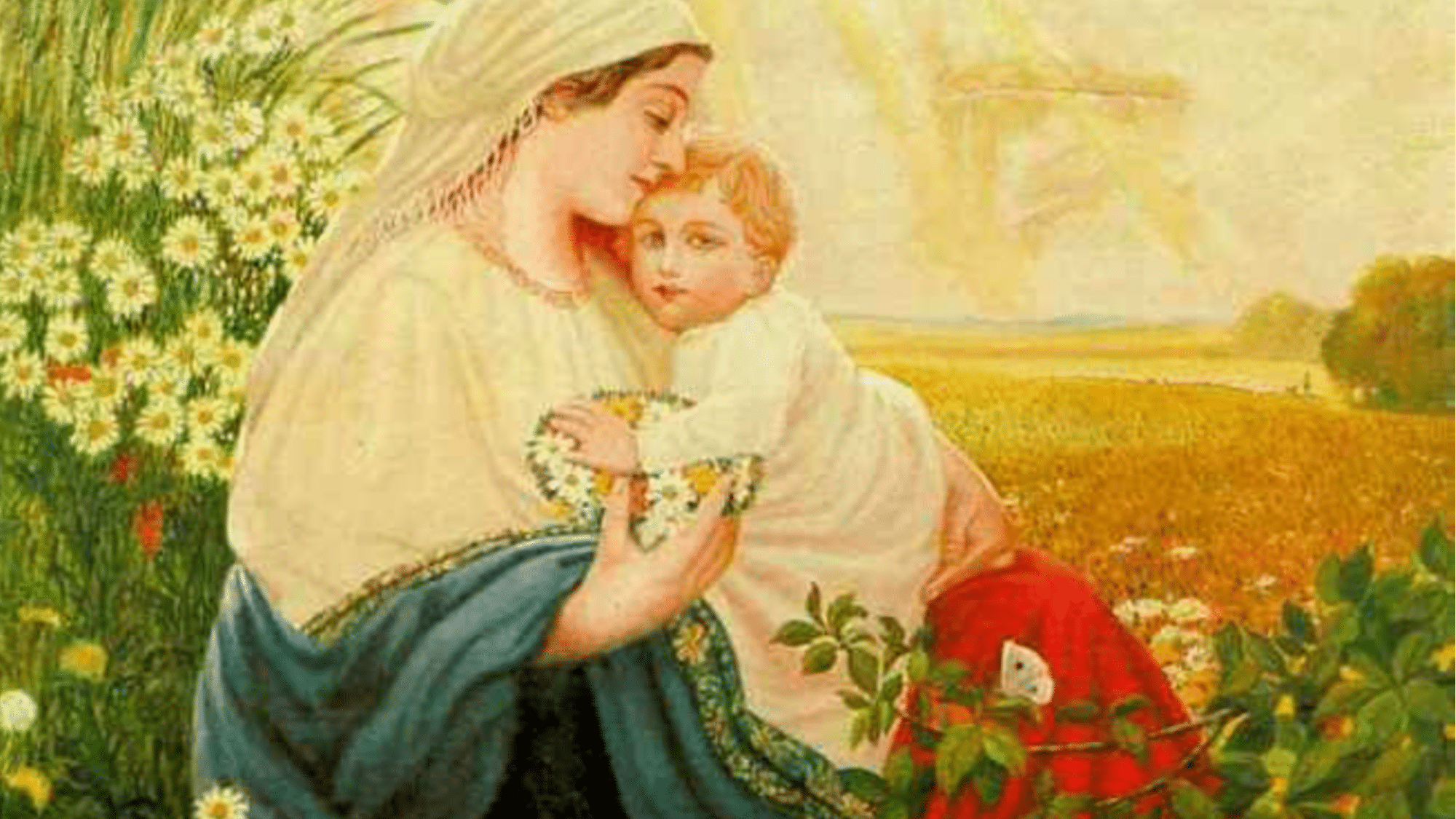 Mother Mary with the Holy Child Jesus Christ