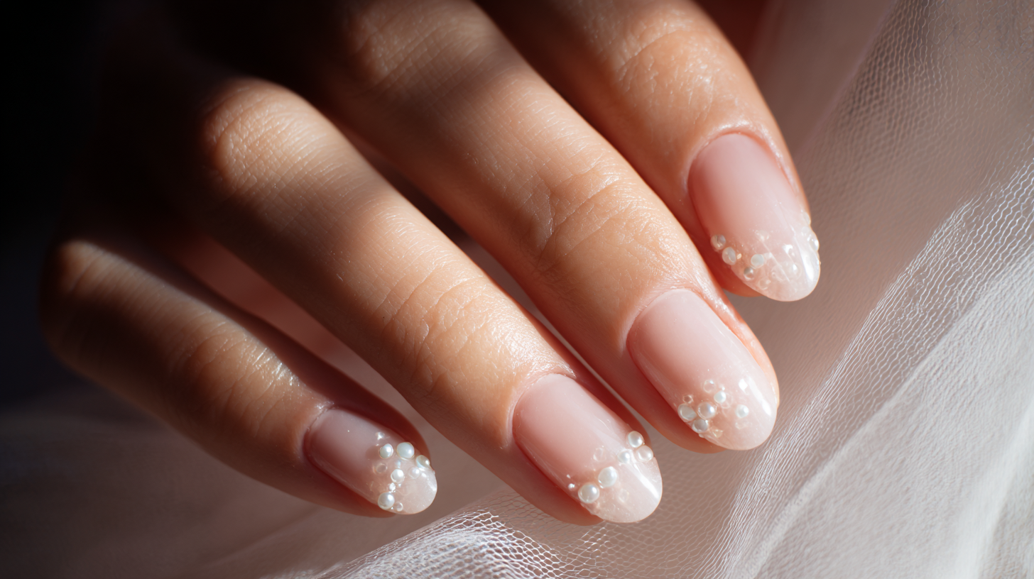 Milky Base with Tiny Pearls